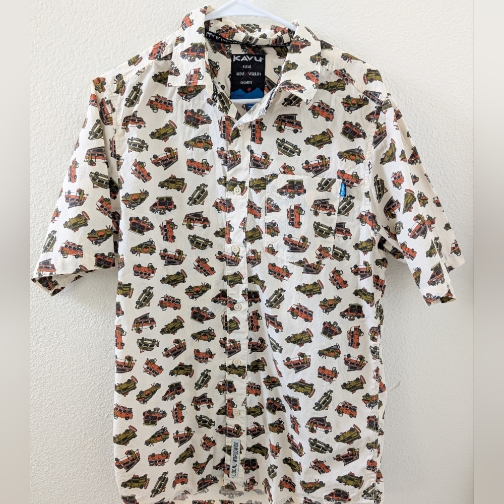 Kavu‎ Festaruski Dream Van Shirt Small Cotton Button Down